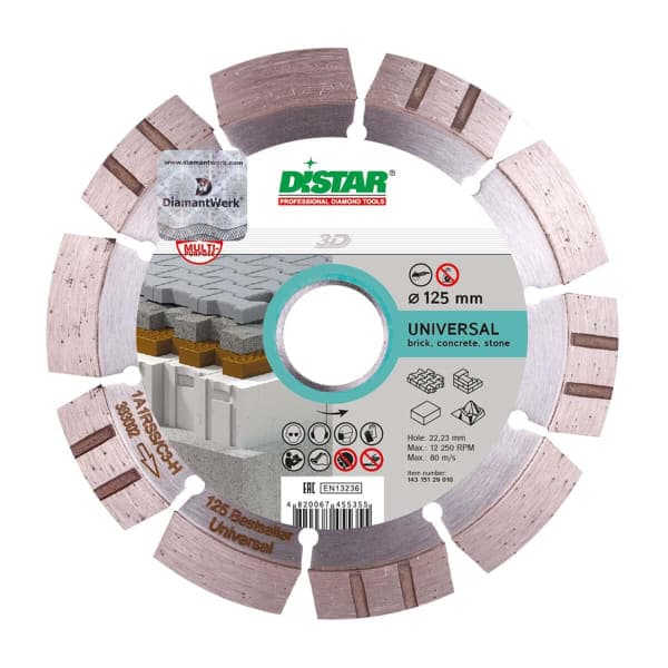 DISTAR Segment (1A1RSS / C3) - 125 HIT Bestsel Universal Круг алмазний - зображення 1