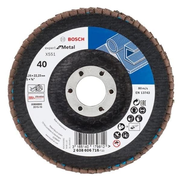 Bosch K40 Prof for Metal 125мм Пелюсткові шліфувальний круг (2608606716) - зображення 1