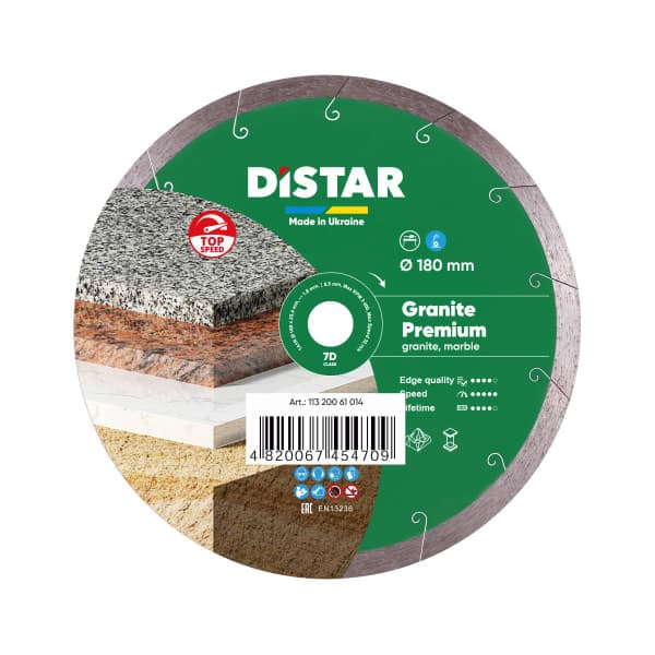 DISTAR Corona (1A1R) - 180x1,5x25,4 Granite Premium Круг алмазний - зображення 1