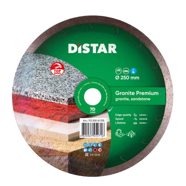 DISTAR Corona (1A1R) - 250x1,7x25,4 Granite Premium Круг алмазний - зображення 1