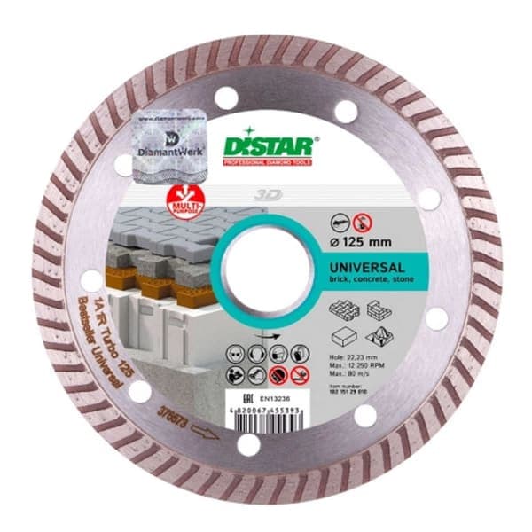 DISTAR Turbo Bestseller Universal Круг алмазний 125x2.2x8x22.2 - зображення 1