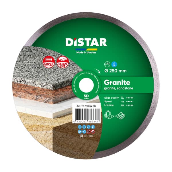 DISTAR Corona (1A1R) - 250x1,6x10x25.4 Granite Круг алмазний - зображення 1