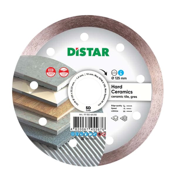 DISTAR Hard Ceramics Круг алмазний Corona (1A1R) - 125x1.4x22.23 - зображення 1