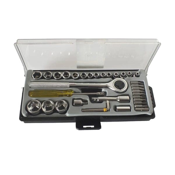 Світязь Набір насадок торцевих з тріскачкою і подовжувачем 1/4 - зображення 1