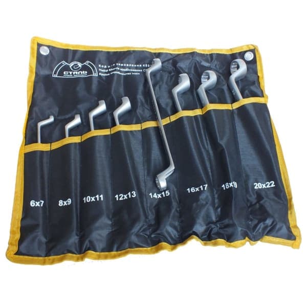 Сталь 48033 Набір ключів комбінованих CRV 8 шт - зображення 1