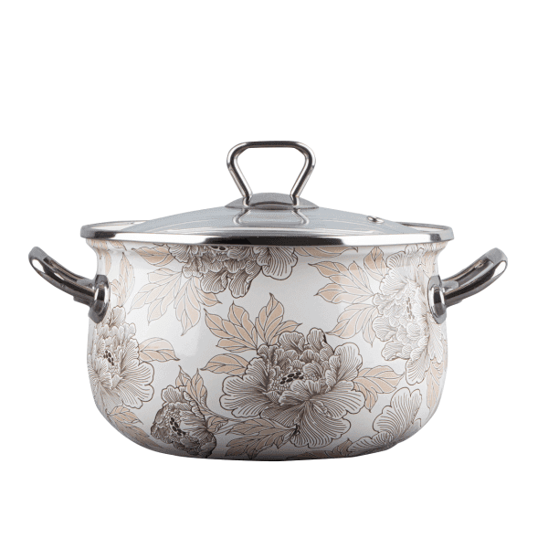 Каструля GT-T-222-SE Срібні етюди Premium 22 см 5.1 л GUSTO - зображення 1