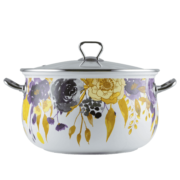 Каструля GT-T-224-W Акварель Premium 24 см 5.7 л GUSTO - зображення 1