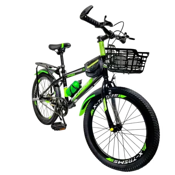 Дитячий велосипед X-Treme PRIME 25.20-04 чорно-зелений - зображення 1