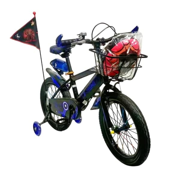 Дитячий велосипед X-Treme SPIDER 25.12-03 чорно-синій - зображення 1