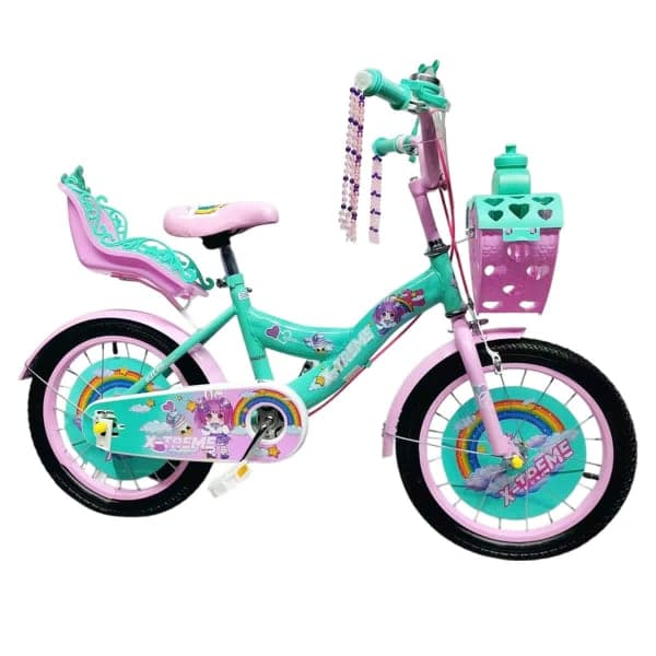 Дитячий велосипед X-Treme PRINCESS 20 блакитно-рожевий - зображення 1