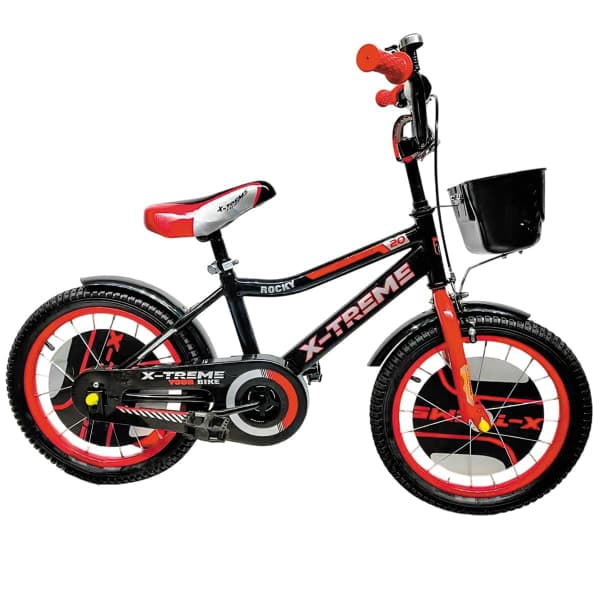 Дитячий велосипед X-Treme ROCKY 25.20-07 чорно-червоний - зображення 1