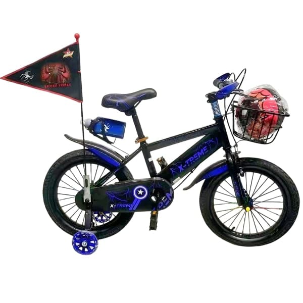 Дитячий велосипед X-Treme SPIDER 25.16-07 чорно-синій - зображення 1