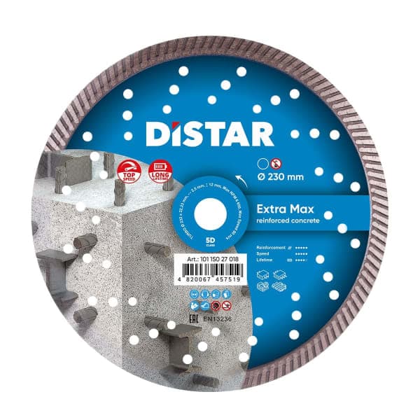 Круг алмазний Segment Distar (1A1RSS / C3-W) - 232x22,23 R105 СLASSIC - зображення 1