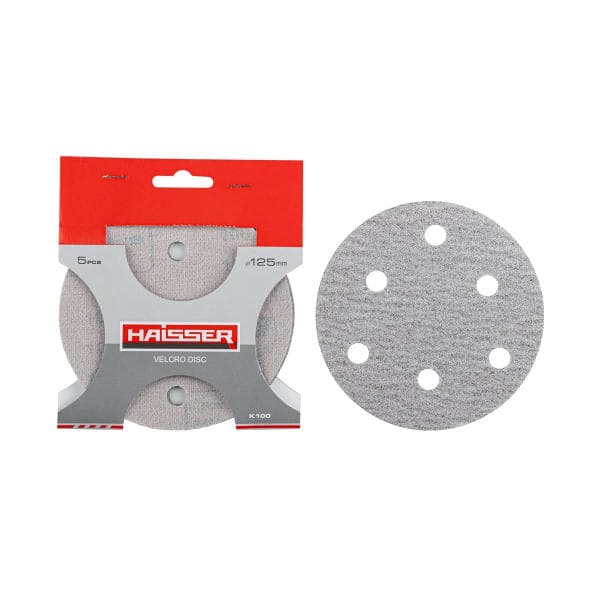 Круг шліфувальний самоклеючий 125 мм P100 Haisser - зображення 1