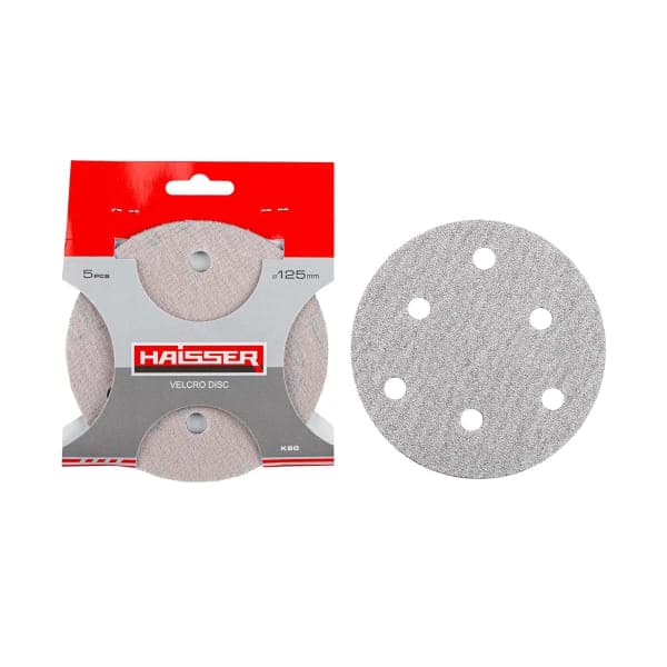 Круг шліфувальний самоклеючий 125 мм P60 Haisser - зображення 1