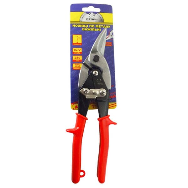 Ножиці по металу 250 мм (праві) Сталь 41107 - зображення 1
