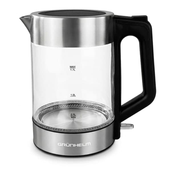 Електрочайник Скло - EKG-25707B чорний Grunhelm - зображення 1