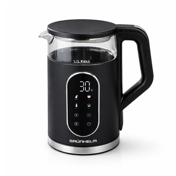 Електрочайник Скло - EKG-25702B чорний Grunhelm - зображення 1