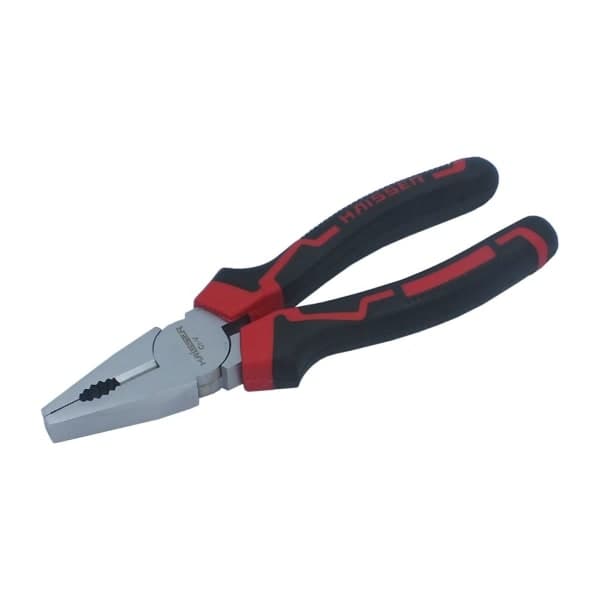 Плоскогубці 41126 Cr-V Pearl-nickel 180 мм Haisser - зображення 1
