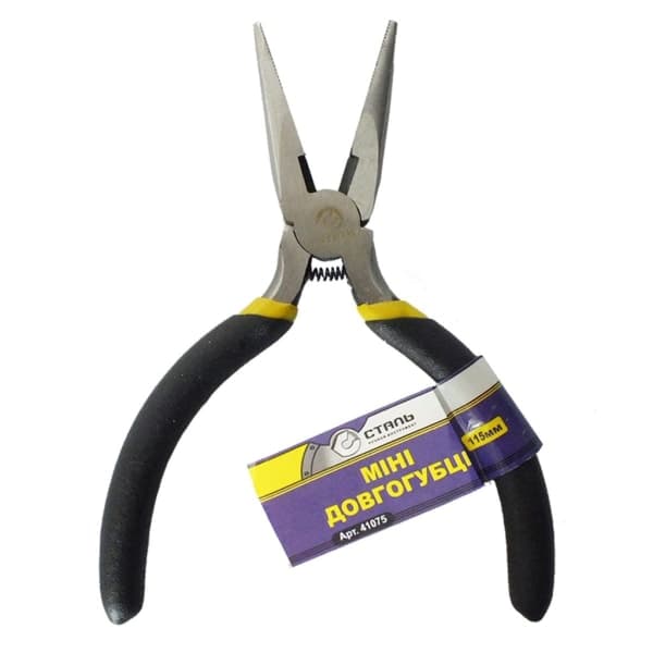 Длінногубци міні 115 мм Сталь 41076 - зображення 1