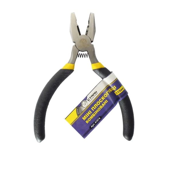 Плоскогубці міні комбіновані 115 мм Сталь 41074 - зображення 1