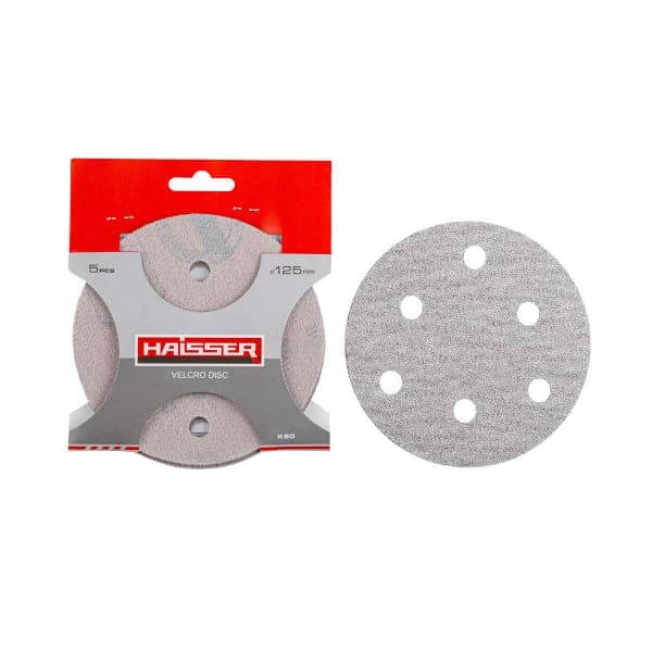 Круг шліфувальний самоклеючий 125 мм P80 Haisser - зображення 1