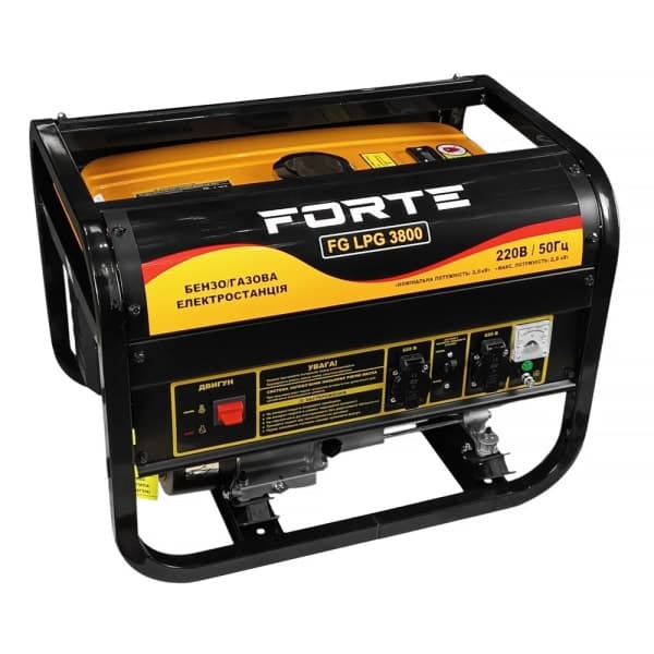 Генератор бензо-газовий Forte FG LPG 3800 - зображення 1