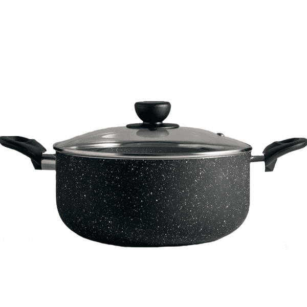 Каструля з кришкою GT-2409-24 покриття Marble Gusto 24 см 4 л - зображення 1