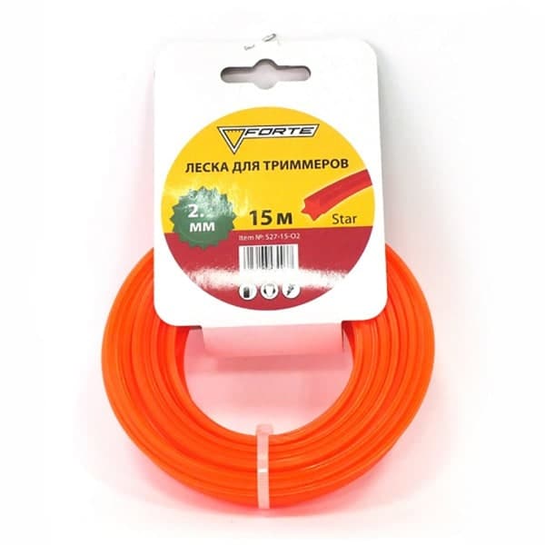 Forte 2 мм х 15 м Жилка для мотокос зірка - зображення 1