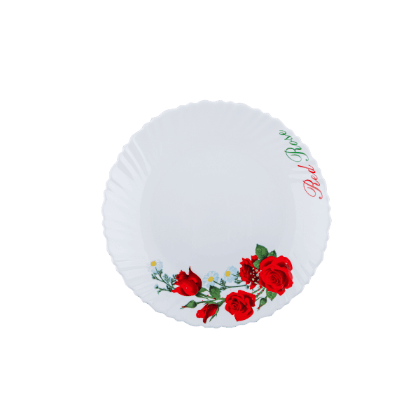 Тарілка десертна V-190R Червона троянда Wave Vittora 190 мм - зображення 1