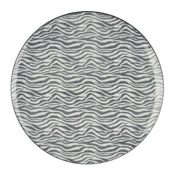 Тарілка обідня VT-P-1260G Сірі листя Vittora 260 мм - зображення 1