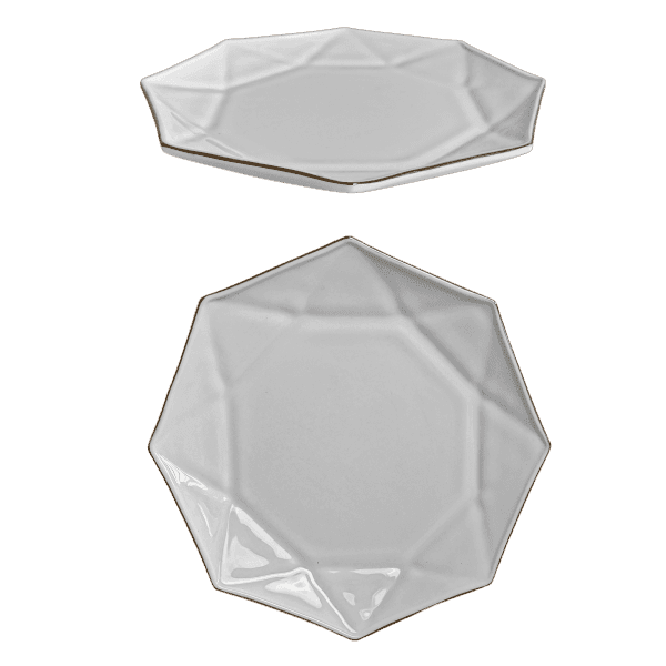 Тарілка десертна V-205ASG Blanco Astra Gold 205 мм Vittora - зображення 1