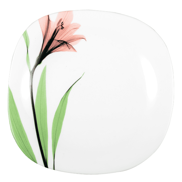 Тарілка обідня V-240Spl Рожева лілія square Vittora 240 мм - зображення 1
