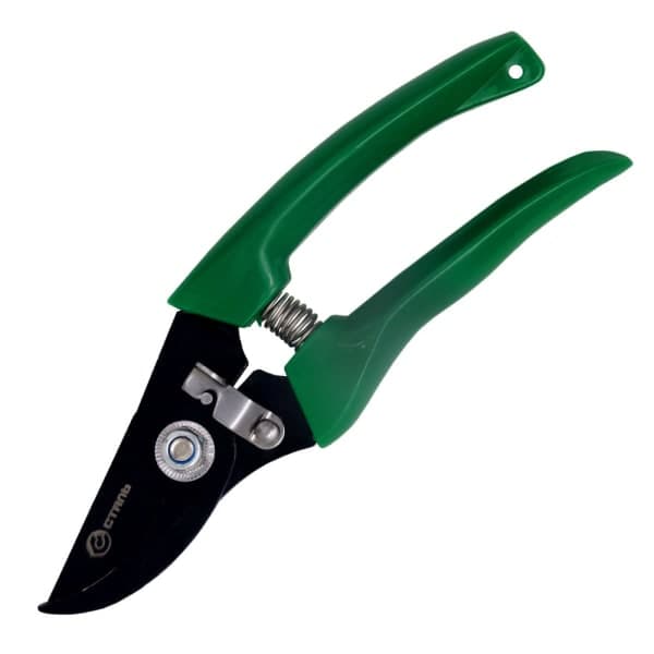 Секатор садовий із пластиковими рукоятками Сталь 180 мм - зображення 1