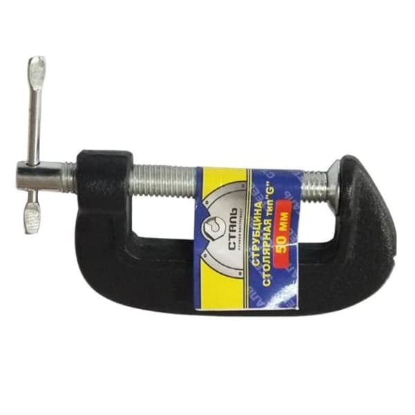Сталь 47117 Струбцина столярна тип G 125 мм - зображення 1