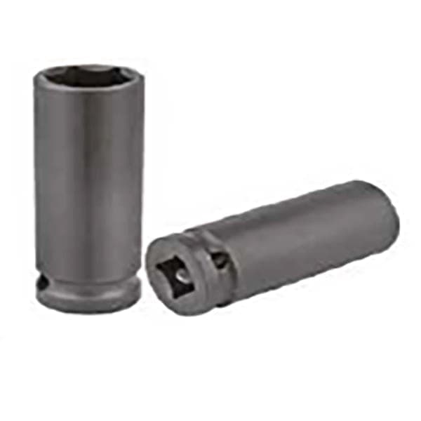 Головка ударна довга шестигранна 1/2 фосфат. 19x78мм Haisser 70243 - зображення 1