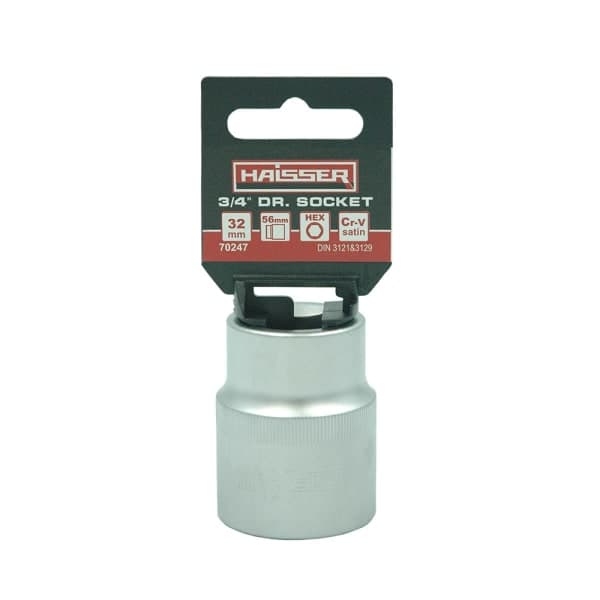 Головка торцева шестигранна 3/4 сатин 32x56 мм Haisser 70247 - зображення 1