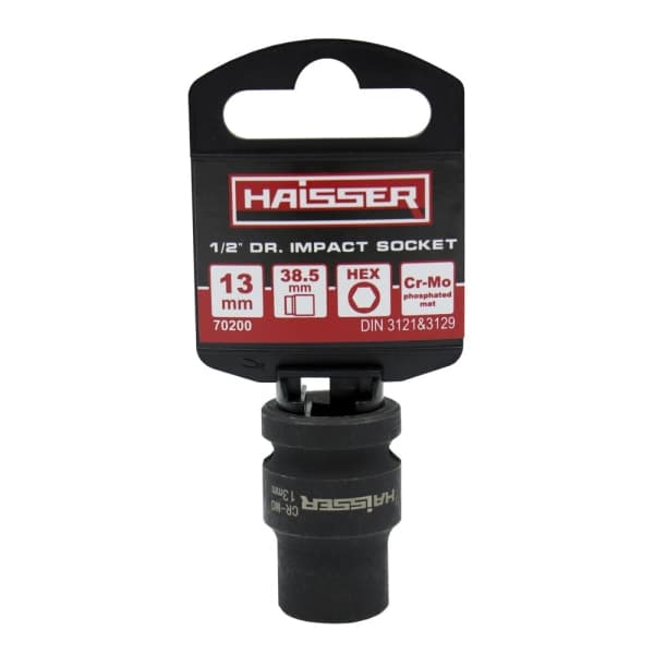 Головка ударна шестигранна 1/2 13x38.5мм Haisser 70200 - зображення 1