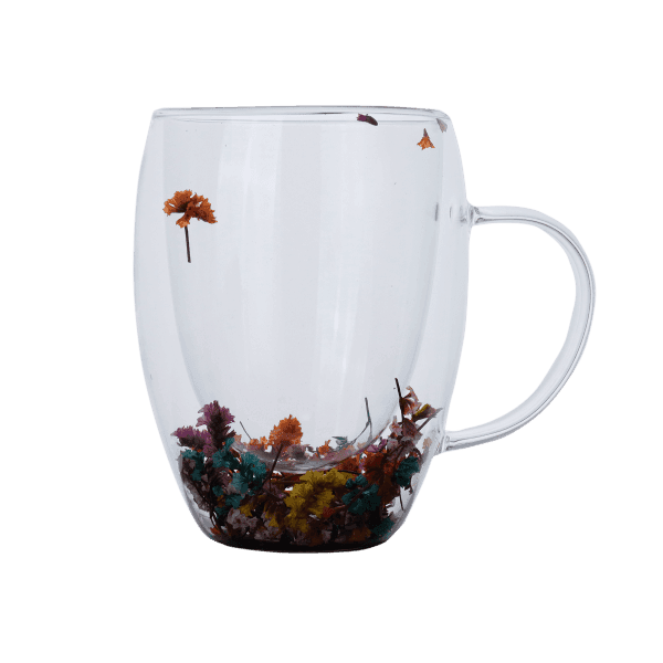 Чашка VT-6001-350 з подвійним дном Різнотрав я 350мл VITTORA - зображення 1