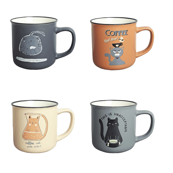 Чашка VT-C-226300 Смугастий кофеїн 300 мл Vittora - зображення 1