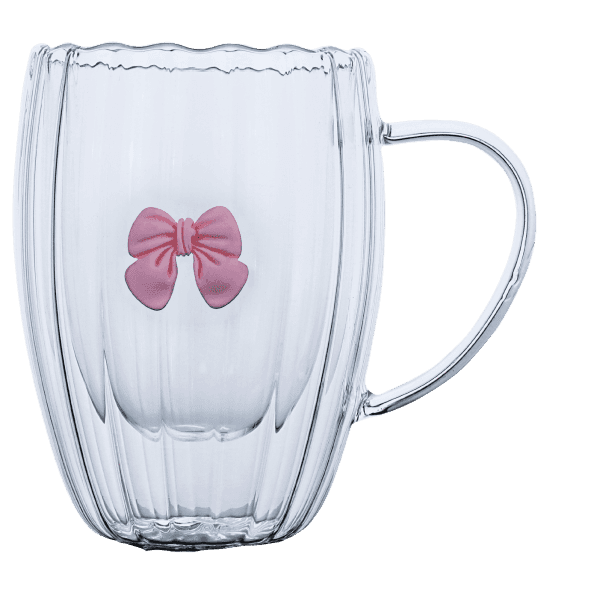 Чашка з подвійним дном VT-6007-330р Просто Марія (рожева) в кор. 330мл Vittora - зображення 1