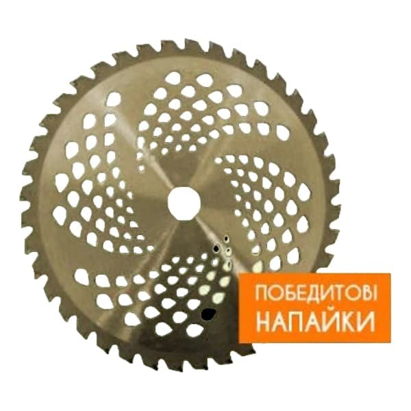 Ніж для мотокоси 40-зубий з побідитовими напайками X-Treme 255х25.4х1.3 мм - зображення 1