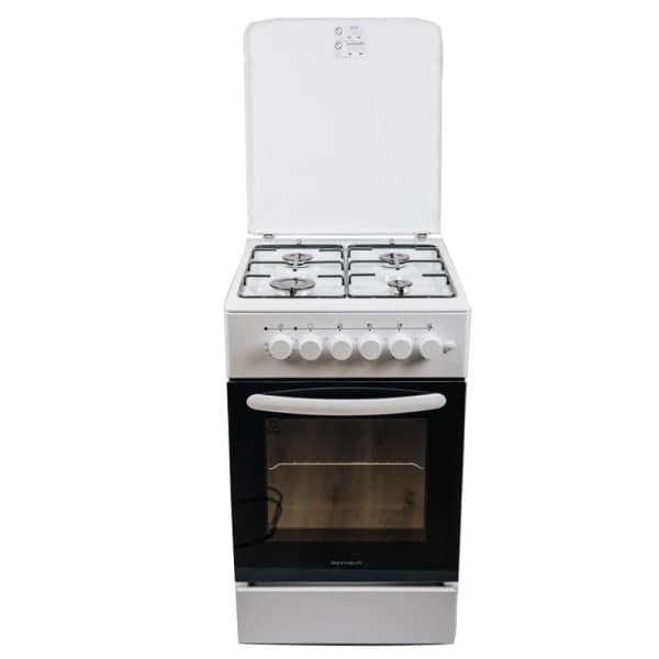 Плита газоелектрична біла Grunhelm FM5601W - зображення 1