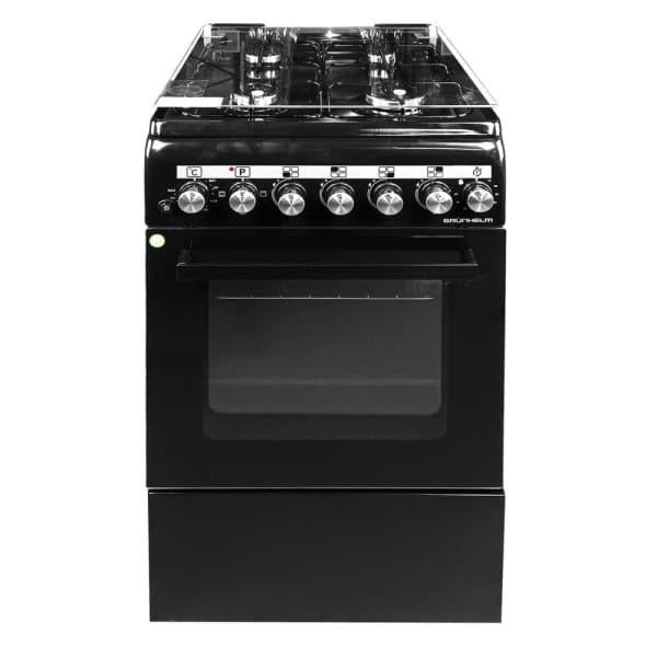 Плита газоелектрична FLG5612MB чорна Grunhelm - зображення 1