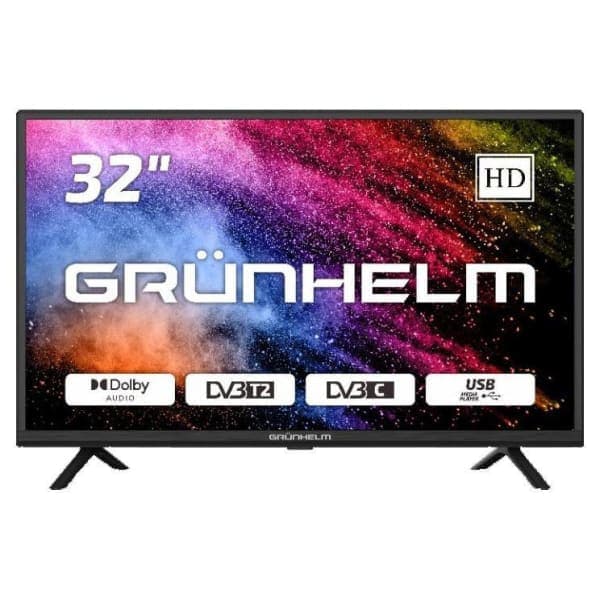 Телевізор Grunhelm 32H300-T2 32 LED TV T2 Без smart TV - зображення 1