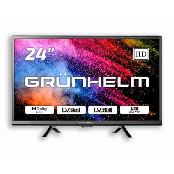 Телевізор Grunhelm 24H300-T2 24 LED TV T2 Без smart TV - зображення 1