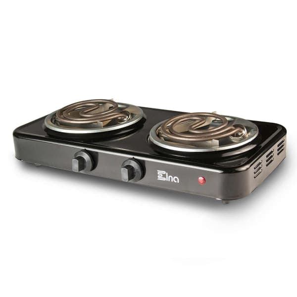 Електроплита спіральна - 200 (2 вузьких тени) ЕЛНА - зображення 1