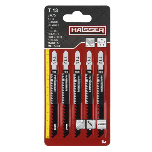Пильні полотна - T13, 75мм, н-р 5шт Haisser - зображення 1