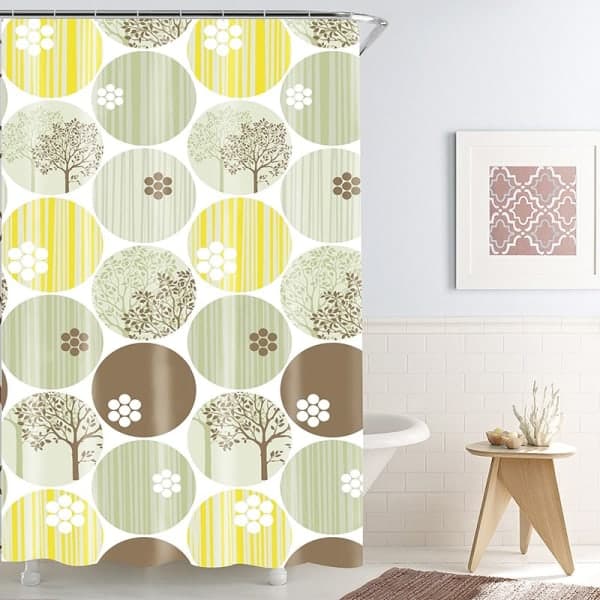 Шторка для ванної з кільцями WK-10015 Сонячна симетрія WERK - зображення 1