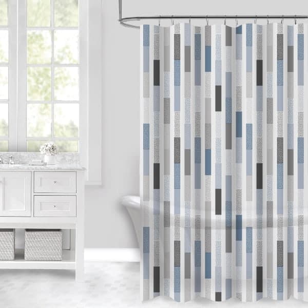 Шторка для ванної WK-10008 Гірський водоспад PEVA 180x180 (з кільцями) WERK - зображення 1